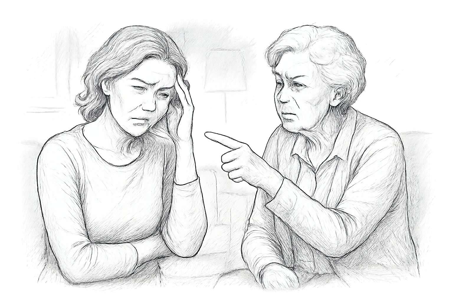 conflit avec ses parents à 40 ans