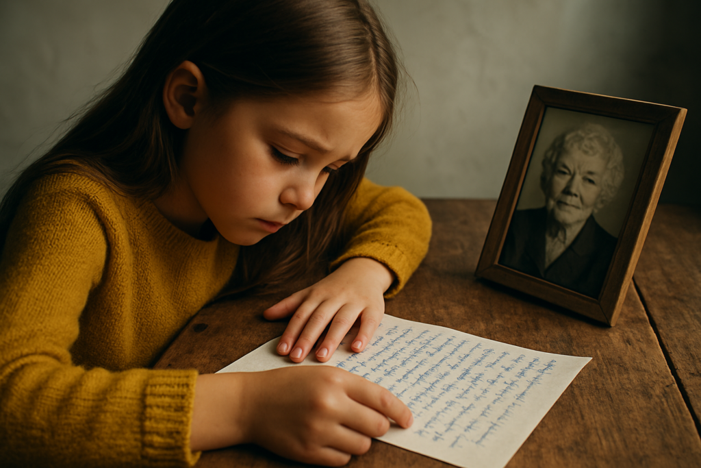 Lettre d’une petite fille à sa grand-mère décédée : un message d’amour et de gratitude qui continue de vivre