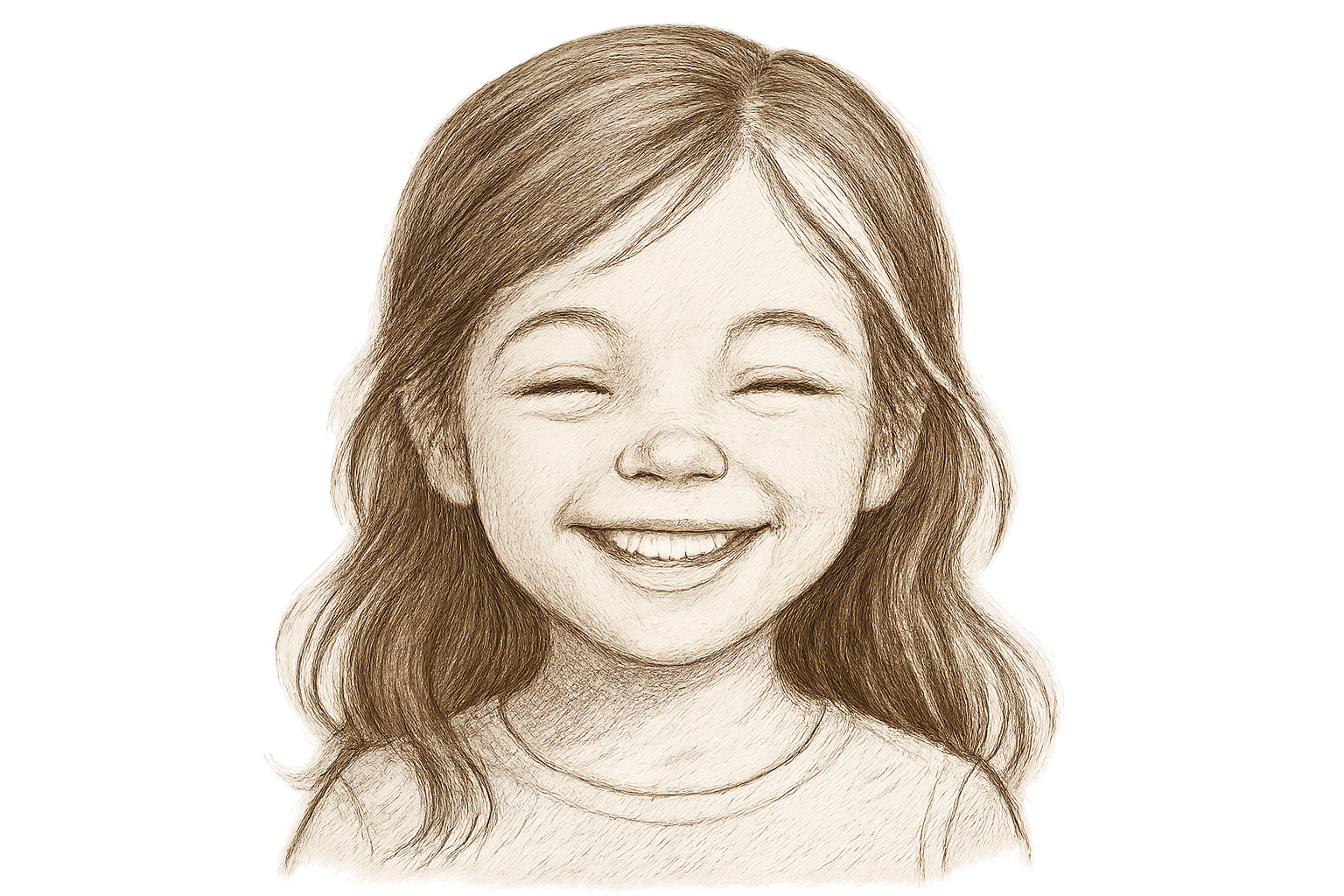 ma fille de 5 ans à un cheveu blanc
