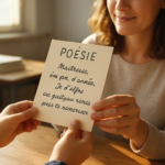 Poésie pour maîtresse : les plus beaux textes et modèles à offrir en fin d’année