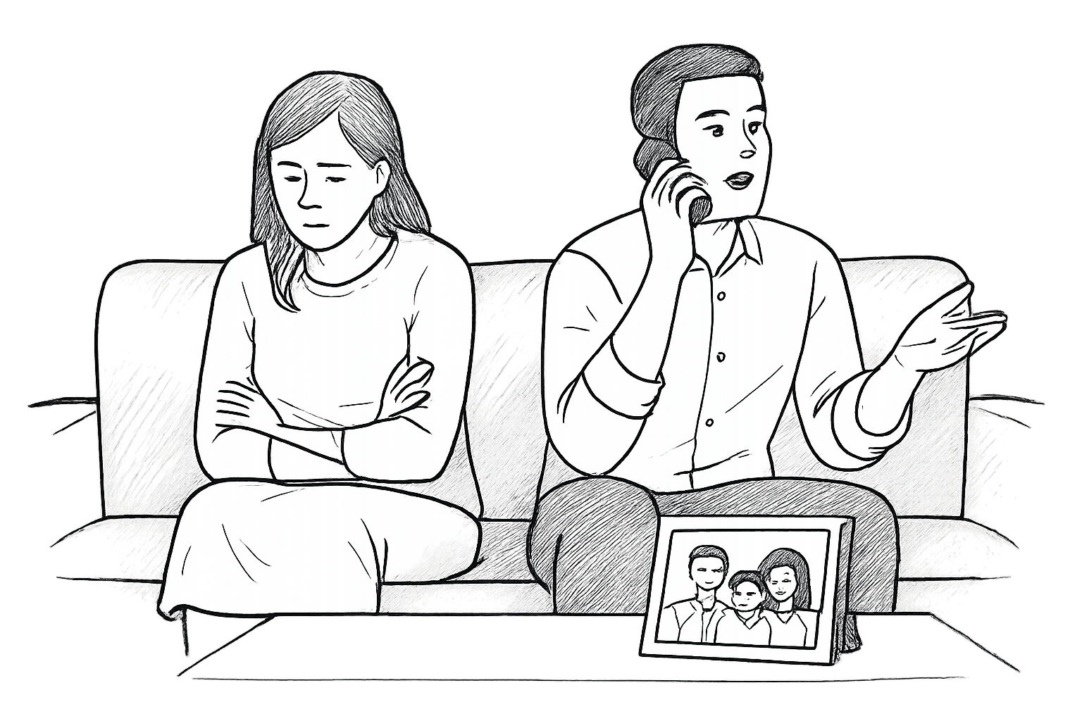 pourquoi sa famille passe avant moi